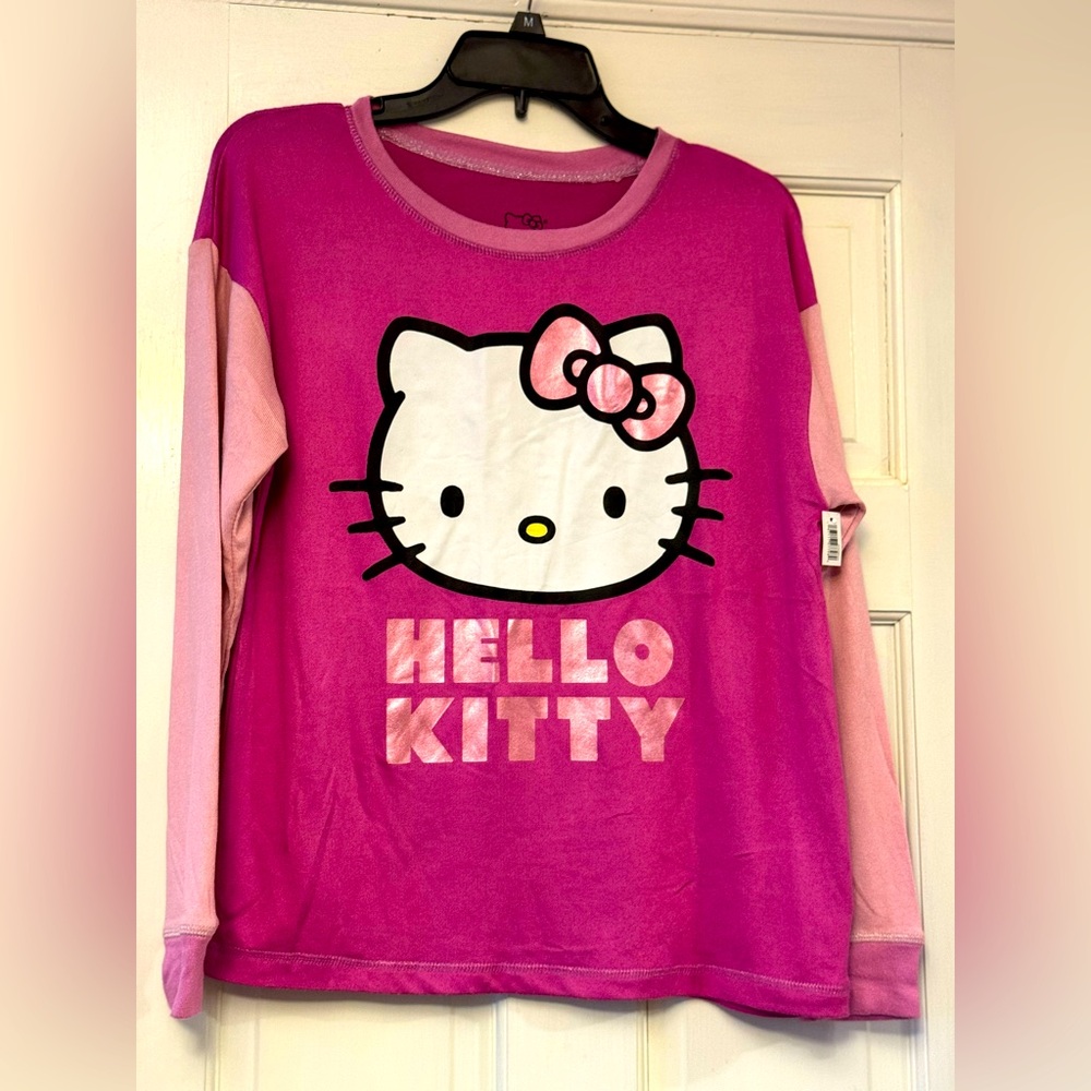 Hello Kitty Pink and‎ Light Pink Pajama Top